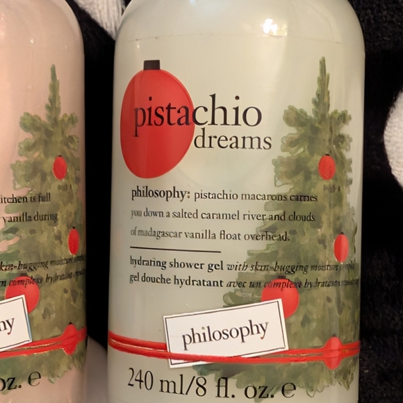 White Cherry Pistachio Dreams Hydrating Shower Gel Philosophy Bundle Of 2 8 oz - Picture 2 of 8